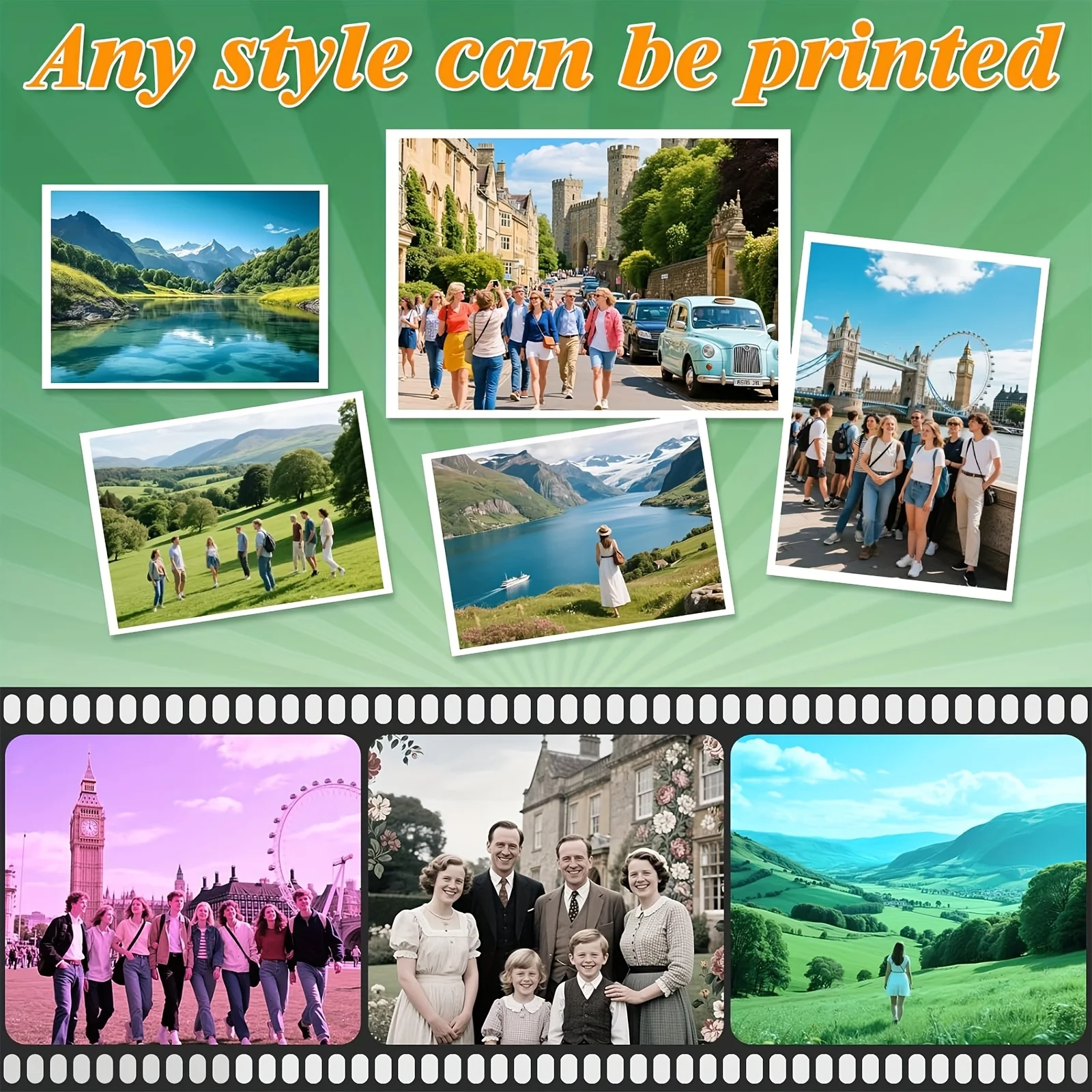 A4 Size Glossy Photo Paper Paper for Inkjet Printer 20 Sheets 180G/200G Photo Paper