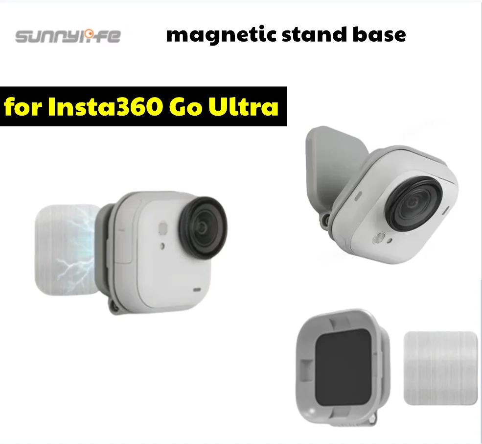 

Sunnylife Magnetic Mount For Insta360 GO Ultra Portable Rotatable Folding Tabletop Base Support For Insta360 GO Ultra Camera