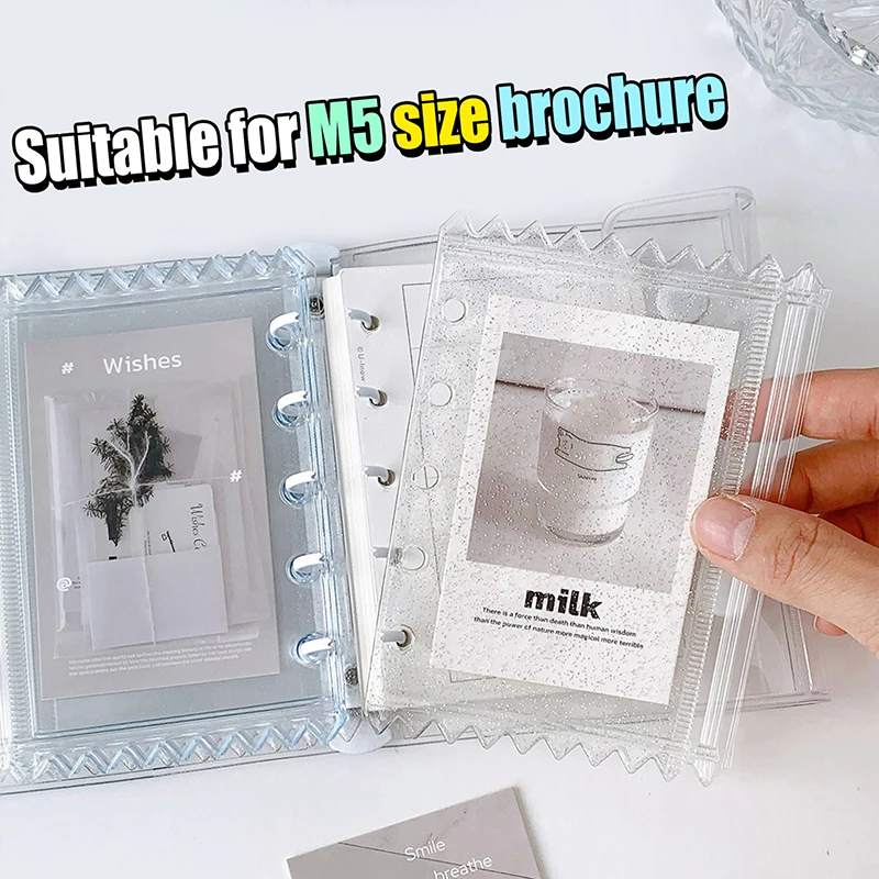M5 Kleurenclip Losse Bladbinder Omslag Fotoblad Opbergaccessoires Opbergtas Rits Tas Foto 'S Organisatoren Kantoorbenodigdheden