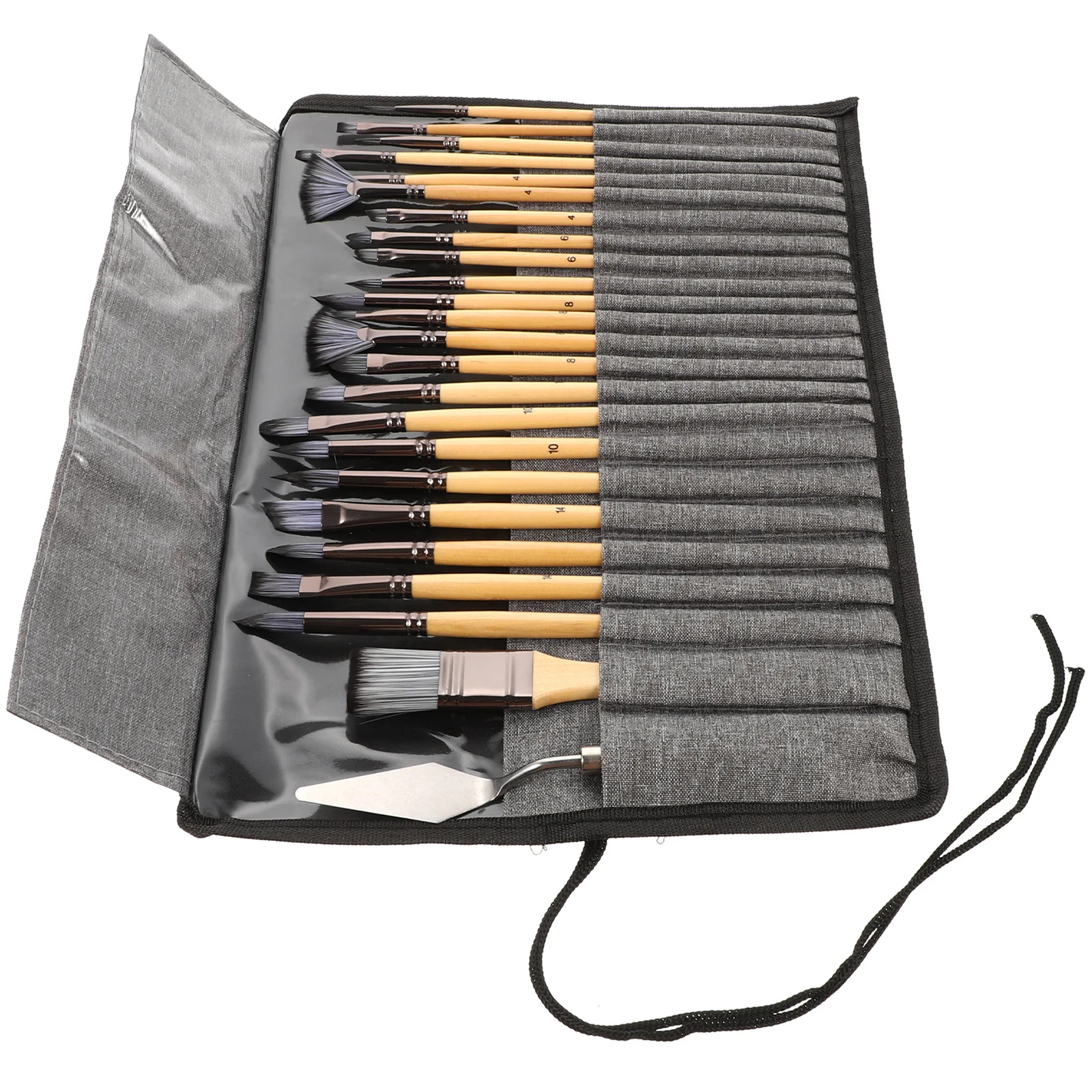 

1Set Painting Brushes Artist Paintbrushes Watercolor Oil Acrylic Gouache Face Nail Detail Portable Painting Supplies Set