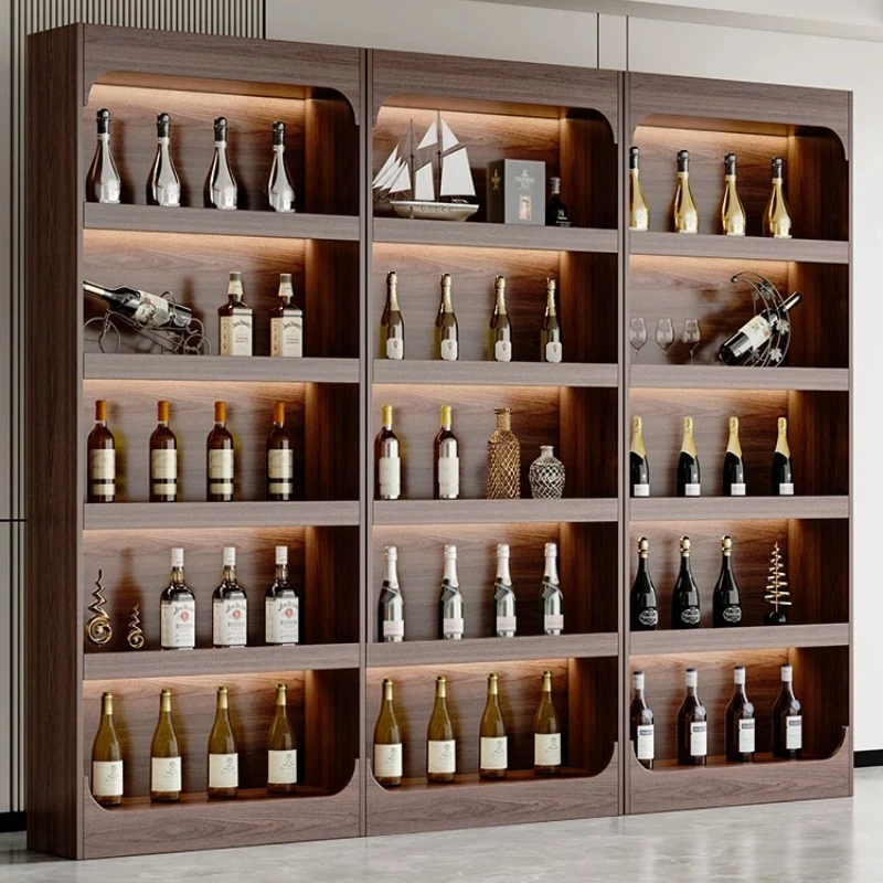 Modern Wooden Display Cabinet Nordic Creative Multi-layer Storage Rack Cosmetic Shelf Supermarket Office Furniture Mueble FYMC