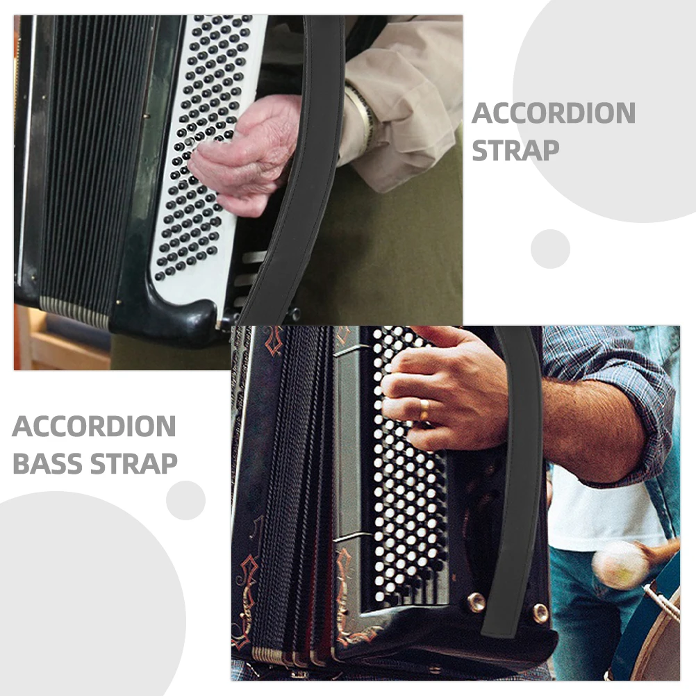 

Cowhide Bass Accordion Straps Black Hand Belts 80-96 Bass Lightweight Durable AccessoriesAccordion Players Practical