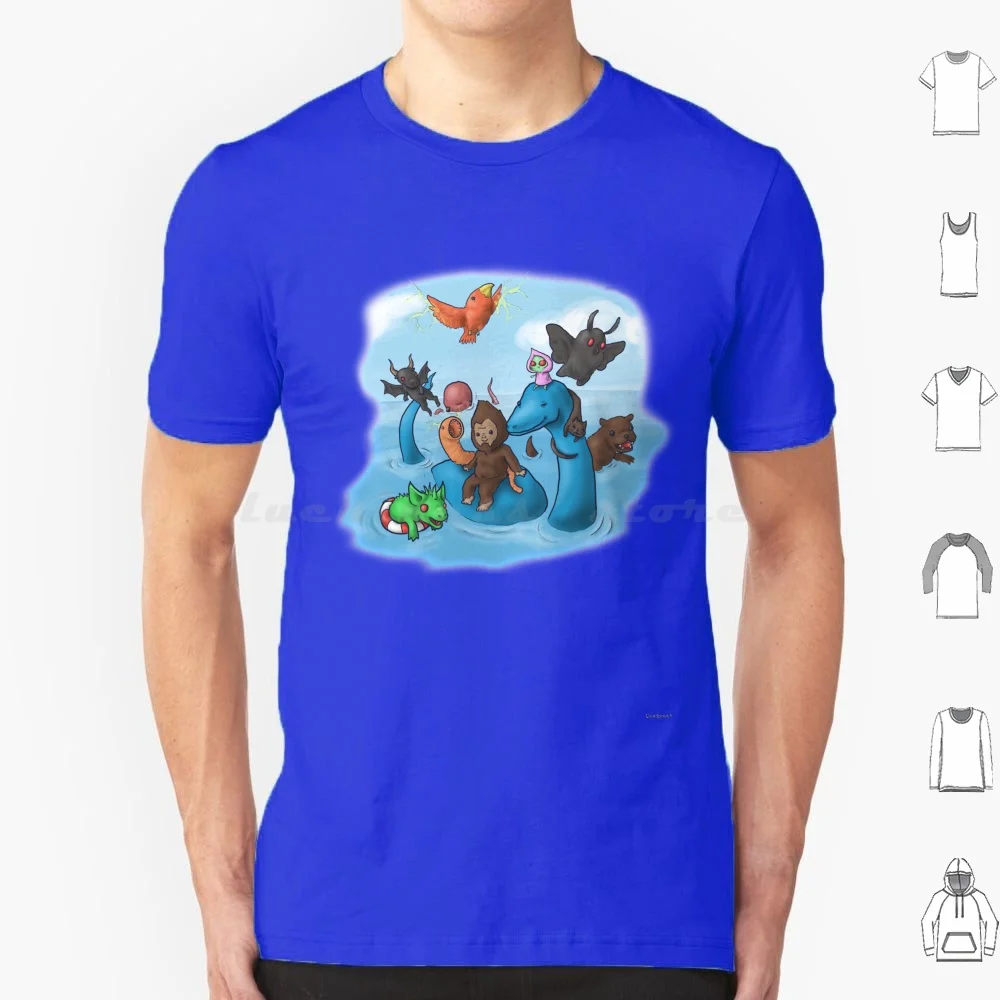 

Cryptid Party! T Shirt 6xl Cotton Cool Tee Cryptid Cryptids Cryptozoology Loch Ness Monster Chupacabra Chupacabras Bigfoot