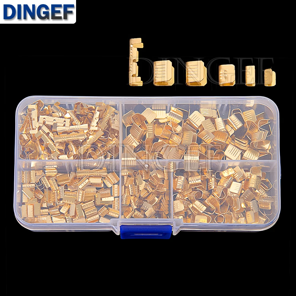 

500PCS Docking Terminal U Type Terminal Tab kit box 5 Size 0.3 To 4mm2 Terminal Block Connector Double Connector Terminal kit