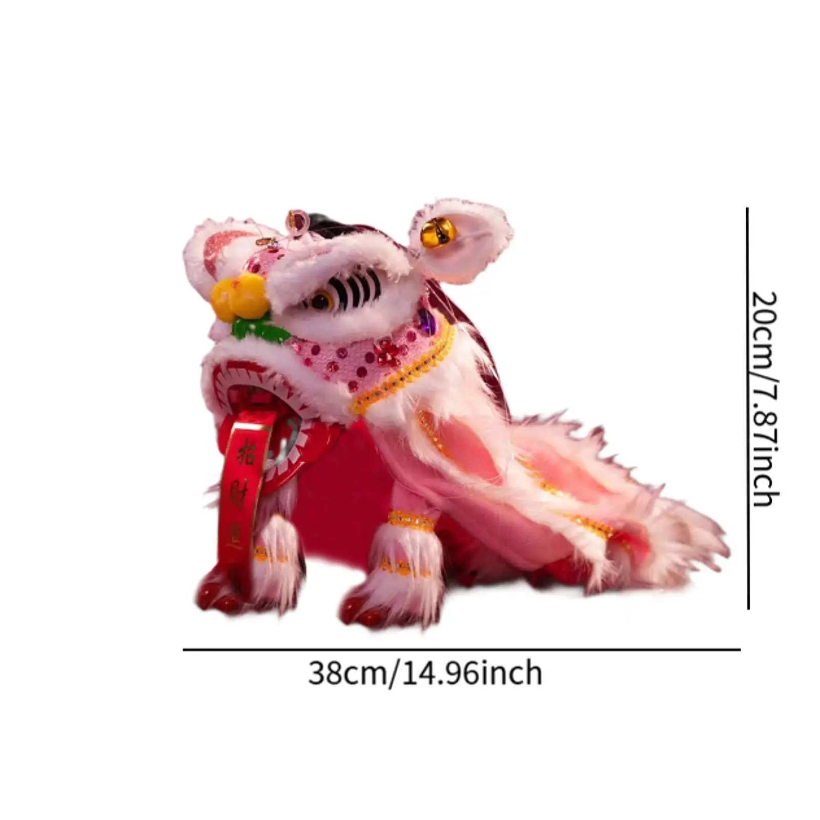 จีน Marionette Lion ของเล่น,String Lion Dance Puppet,2025,ของที่ระลึกแบบพกพาจีนตกแต่งปีใหม่เทศกาลฤดูใบไม้ผลิ party