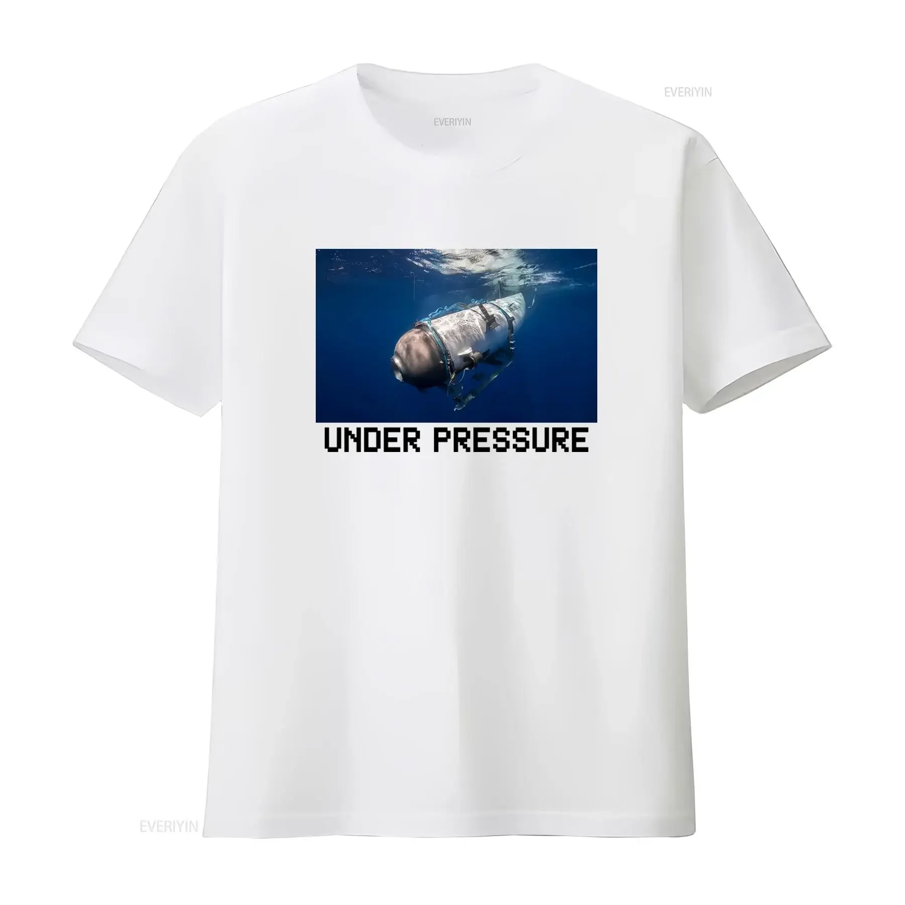 Under Pressure Ocean Gate Satire Y2K Slogan Funny Bootleg Retro Sarcastic T Shirt vintage Washed homme Stylish Soft graphic