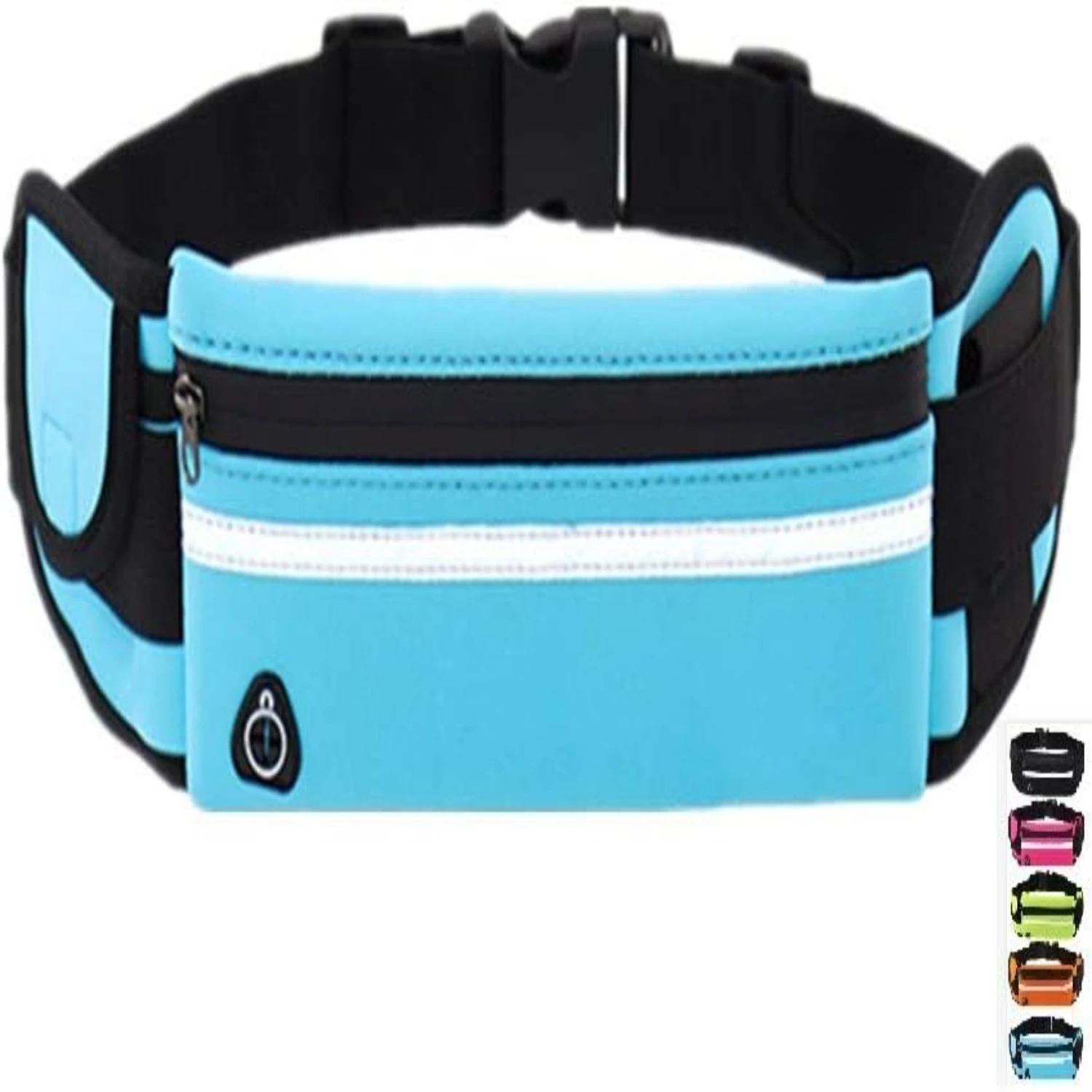 

Ultra-Light Slim Fitness Running Belt Pack for Android Phones - Great Waist Bag for Marathon, Cycling, Gym Training - Tailored f
