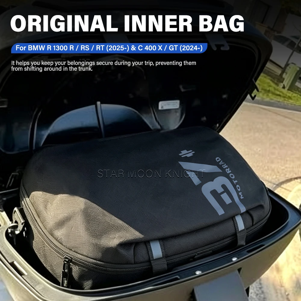 For BMW R1300R R1300RS R1300RT 2025- C400X C400GT 2024- Motorcycle Top Case Inner Bag Pannier Luggage Liner Storage Bags