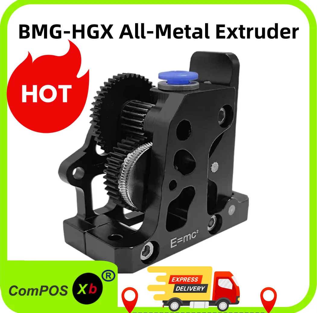 HGX-LITE Extruder All Metal Hardened Steel Reduction Gear Extruder 3D Printer Parts,Upgraded Big Gear POM Material Drive for Vrn
