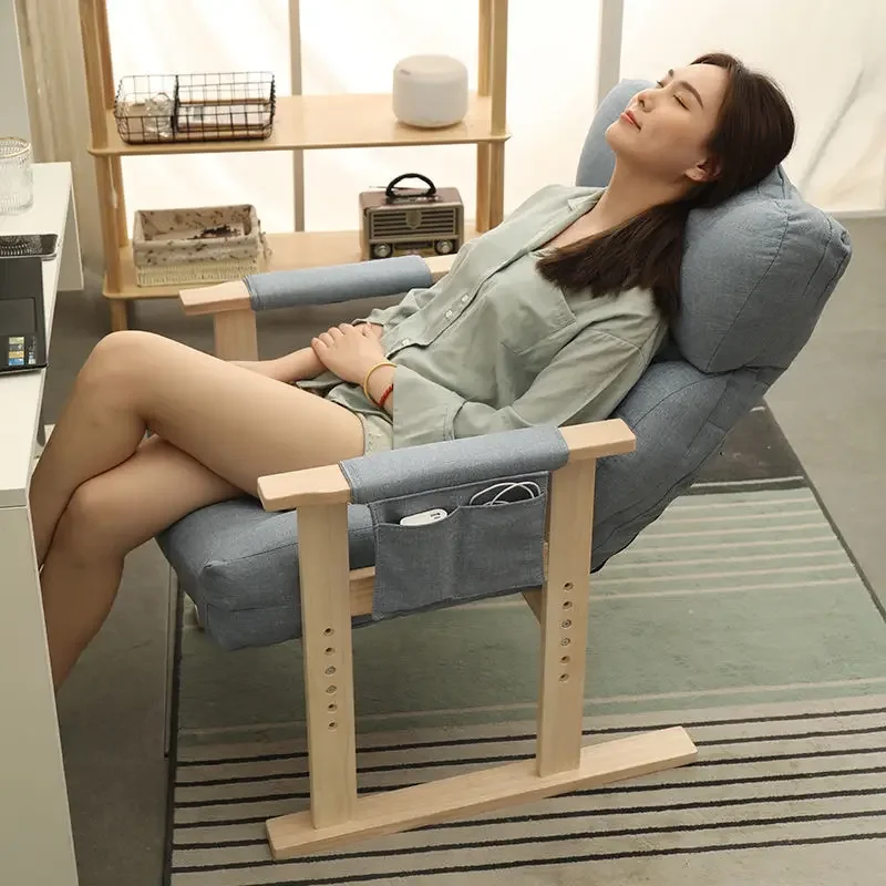 ZAdjustable Computer Office Chair Household Backrest Recliner Bedroom Dormitory Recliner Lazy Person Desk Chair Live Gaming Chai