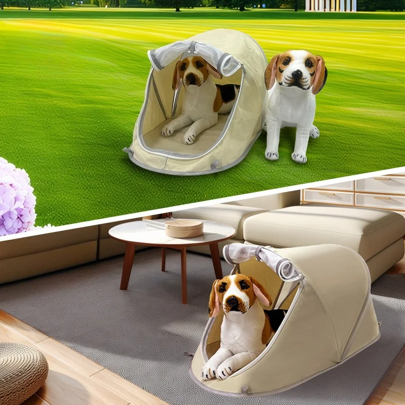 Pet Tent House Nest for Puppy Kitten Portable Lightweight for Indoor Outdoor Lawn Camping Picnic Sun Protection Use Cat House