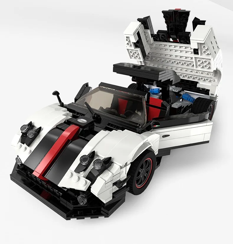 

Starlight static version performance car 1:16 small particle educational building blocks toy assembly children's collection toys