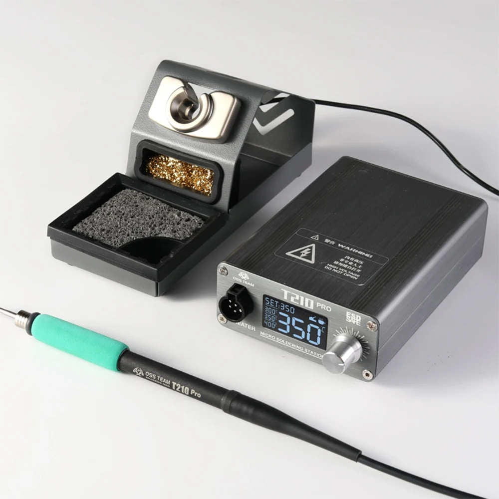 OSS T210 PRO Smart Soldering Station Digital Welding Solder Machine With 3 Tips for Electronic Phone PCB Repair Tools C210 Tips