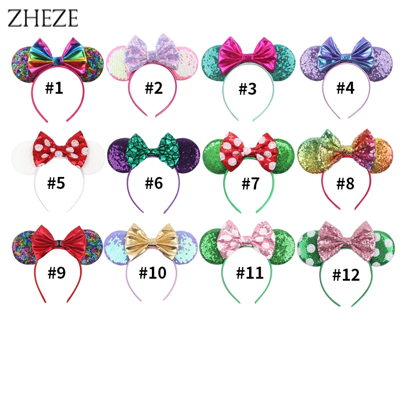 2024 Trendy Sequins Mouse Ears Headband For Girls 5\