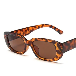 Fashion Sunglasses for Women Retro Square Frame Anti Glare UV400 Protection Vintage Classic Small Rectangle Sun Glasses Travel
