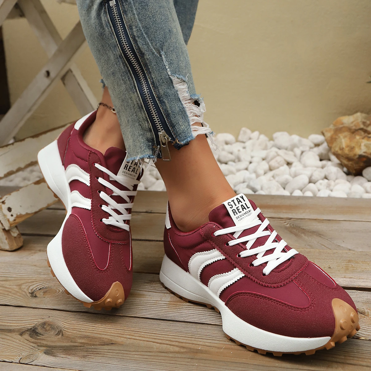 Women Sneakers Spring New Casu - Outdoor Sport With Sticks review and price