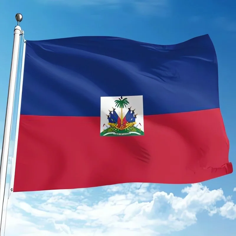 5 Pcs/lot Haiti National Flag 90x150cm Haiti Flag The Republic of Haiti National Flag Repiblik Ayiti wholesale
