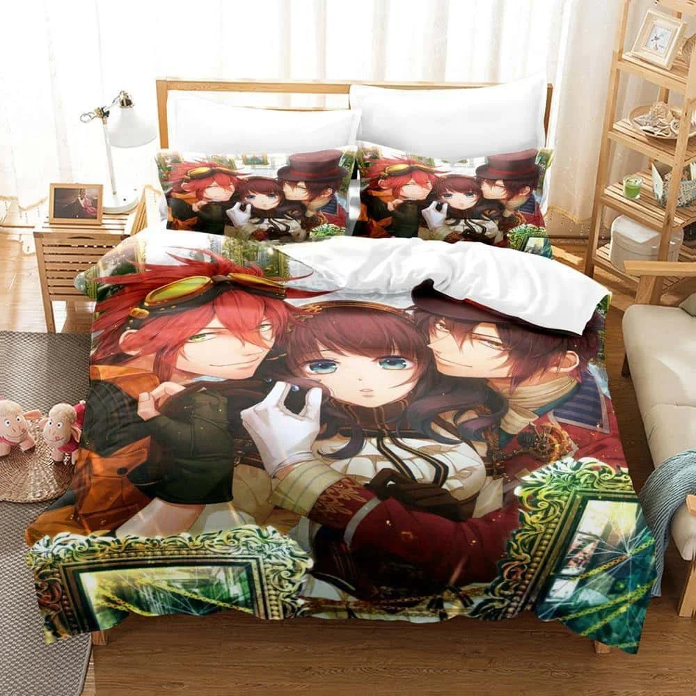 3D Print Anime Code: Realize − Guardian of Rebirth Bedding Set Cartoon Anime three-piece set Adult Kid Bedroom Duvet cover Sets