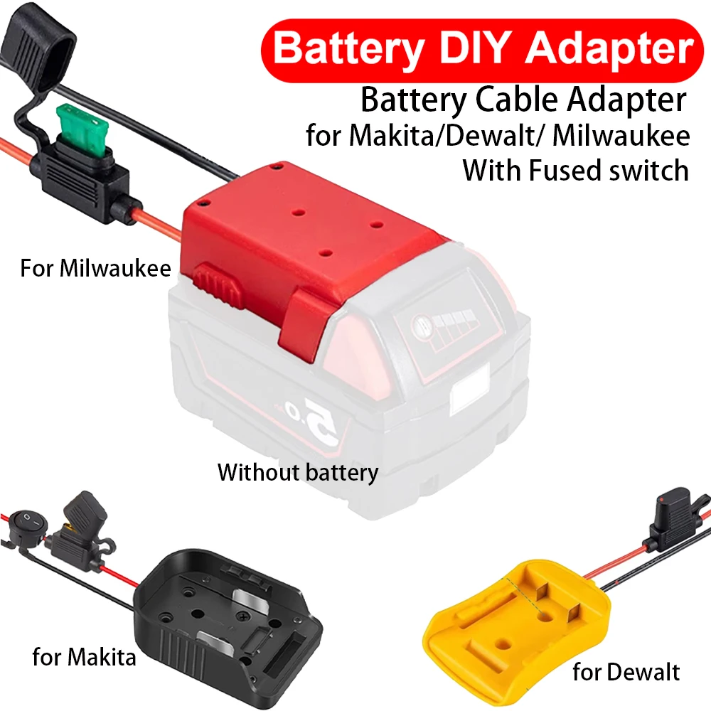 

Lithium Battery Converter DIY Adapter For Makita/Dewalt/Milwaukee 20V Lithium Ion Battery Electric Power Tool Accessories Parts