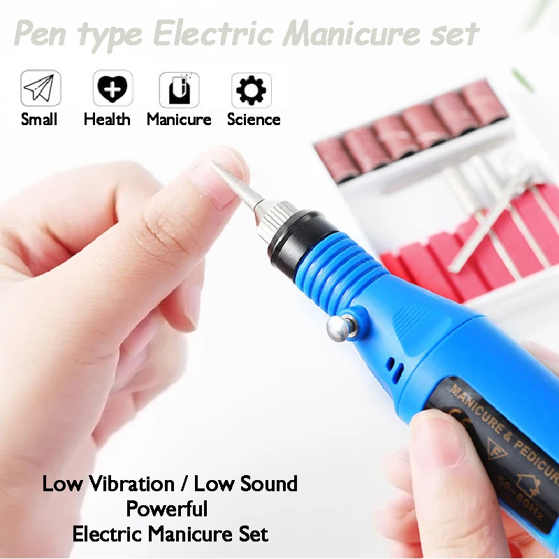 Nail polishing Electromechanical Mini Polish Nail polishing machine Multi-function 6 in 1 nail polishing set