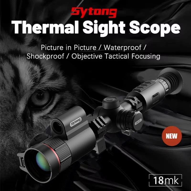 New Sytong GM-LRF Thermal Imaging Scope Ranging 800m High Shock Resistant Intelligent Reticle Adjustment Zeroing Thermal Scope