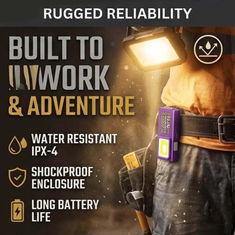 

Портативный мини-фонарь EDC для кемпинга и прогулок с клипсой и магнитом, карманный фонарик для экстренных ситуаций, кемпинга и дома