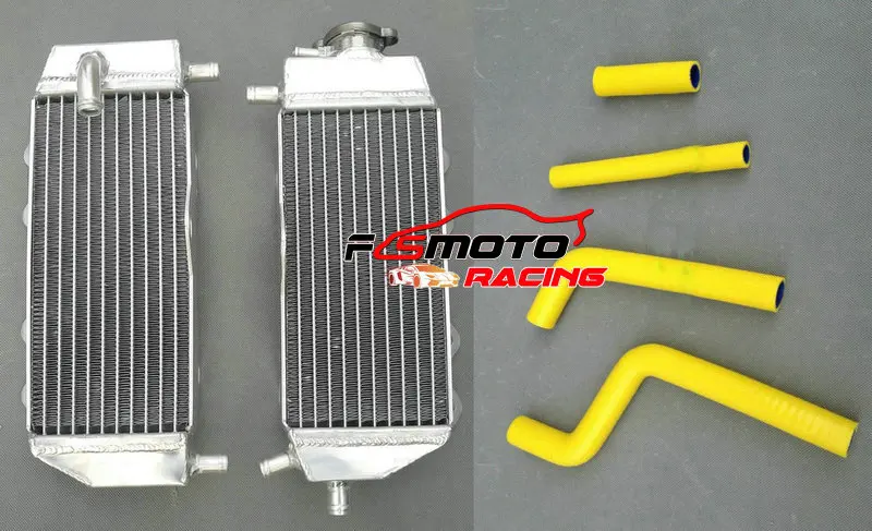 Aluminum Radiator + silicone Hose For Yamaha YZ125 YZ 125 2005 2006 2007 2008 2009 2010 2011 2012 2013 2014