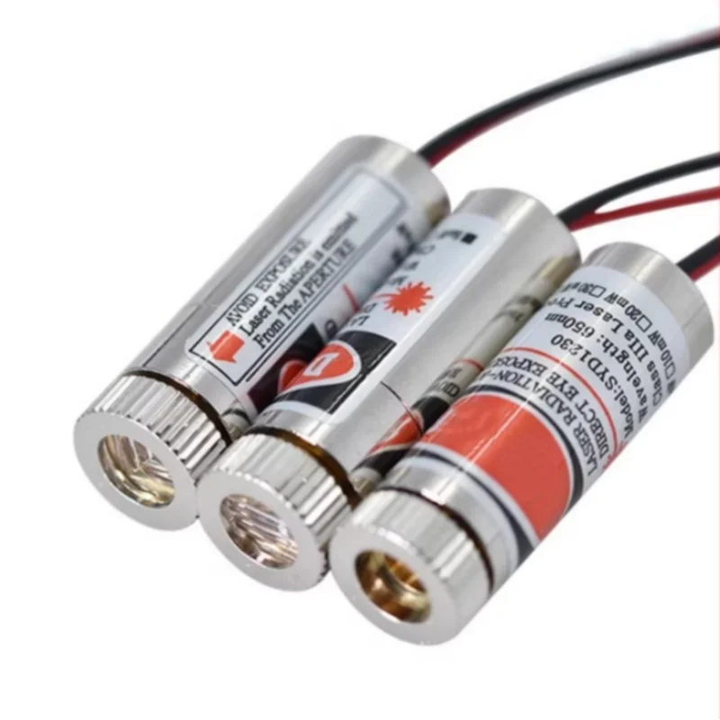 650nm 5mW Red Point / Line / Cross Laser Module Head Glass Lens Focusable Focus Adjustable Laser Diode Head Industrial Class