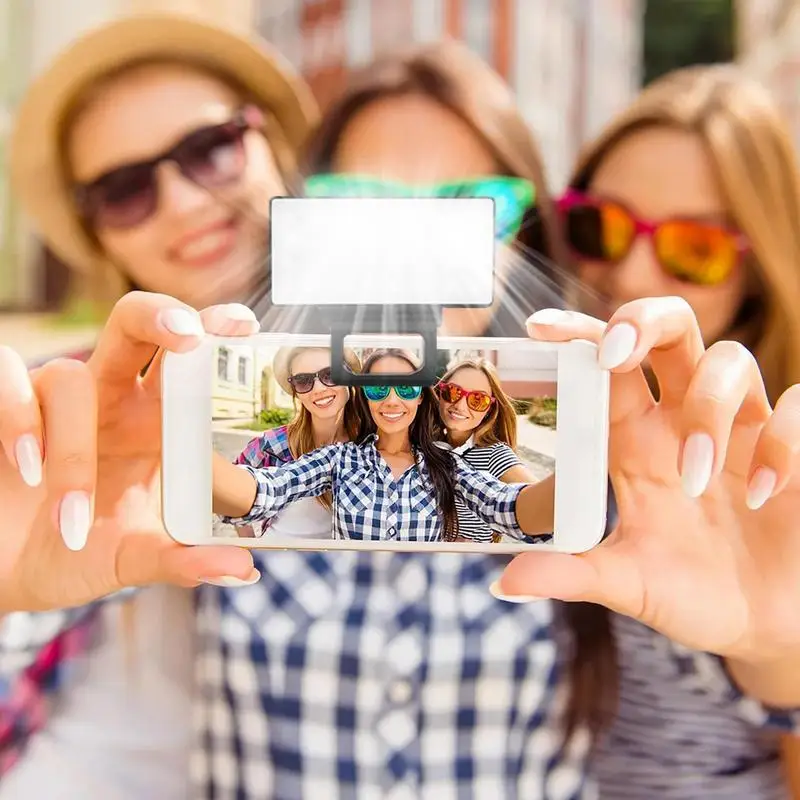 Mobile Phone Fill Light Handheld LED Live Broadcast Selfie Light Computer Fill Light Video Conference Mobile Phone Fill-in Light