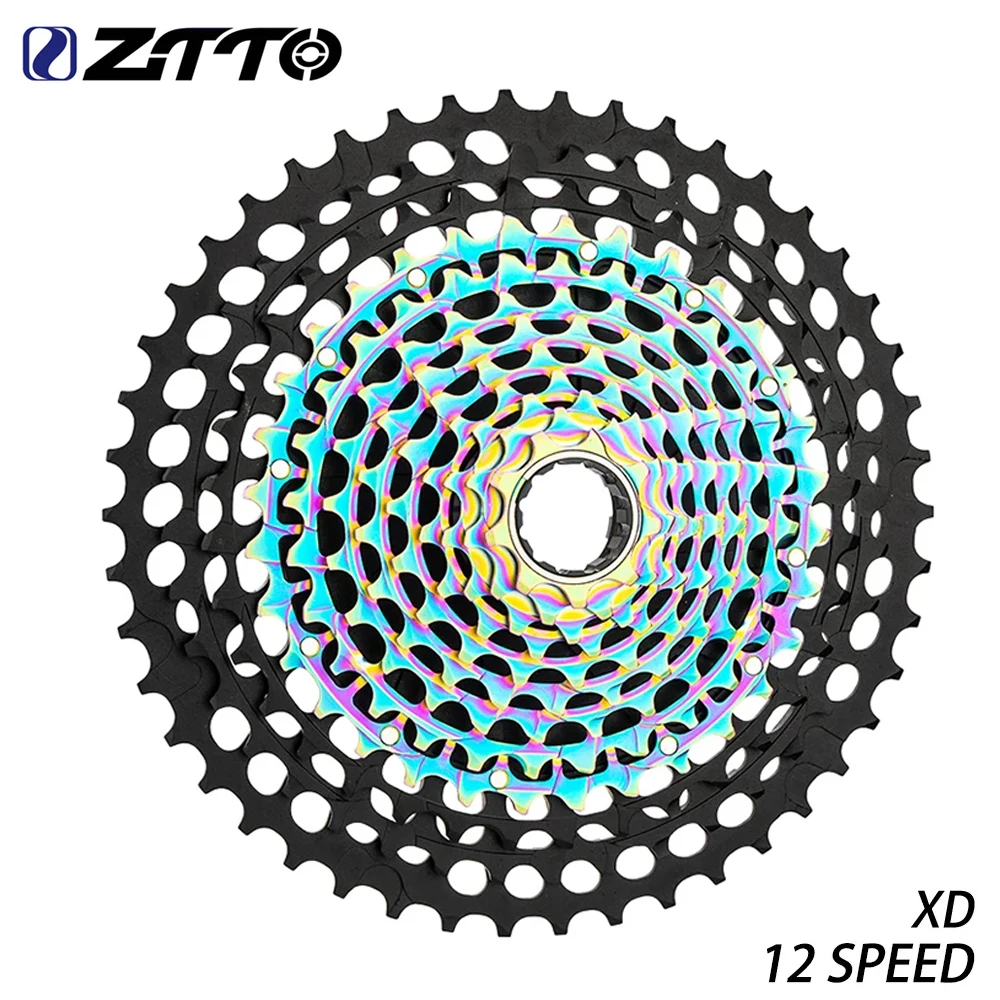 ZTTO 12 Speed Mountain Bike Cassette 12S 9-46T 9-50T 10-50T Gear Ratio XD Hub MTB SLR CNC Bicycle 12speed Sprocket Freewheel K7