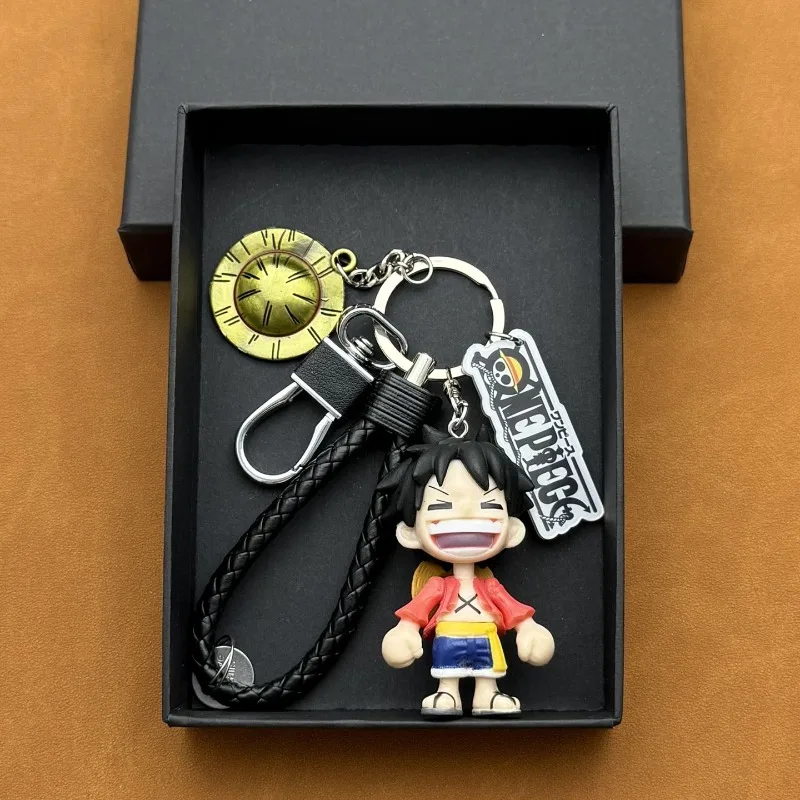 

One Piece Anime-related Luffy Car Key Chain Figurines, Creative and Cute Pendant Figurines for Both Men and Women, Model Gifts