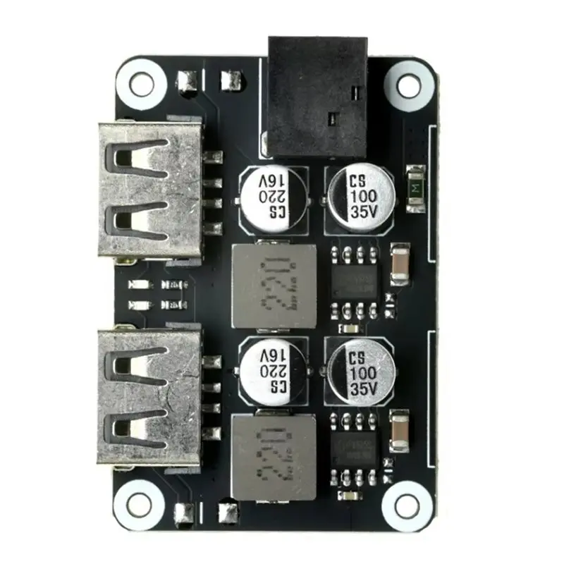 ABGI Dual USB Fast Quick Car Charging Buck Module Input 6V-30V Single Port 18W QC2.0 QC3.0 for Vehicle Board