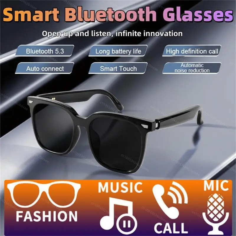 

Smart Touch Screen Bluetooth Glasses Bluetooth Call Waterproof Music Player Voice Assistant Remote Control For Taking Photos NEW