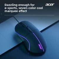 Acer M115 Wired Gaming Mouse with Glowing Lighting for Desktop And Laptop Adjustable 3200DPI Ergonomic Design Computer Accessory
