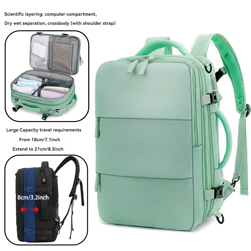 

Женский дорожный рюкзак, мужской водонепроницаемый рюкзак для ноутбука, многофункциональный дорожный рюкзак, деловая сумка для хранения вещей в самолете