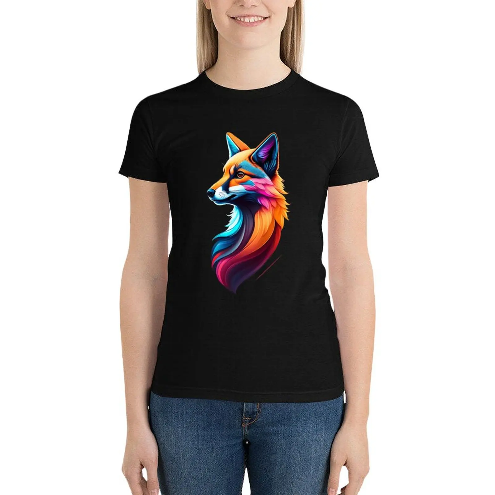 What Does The Fox Say T-Shirt new edition sublime Female clothing plus sizes Woman fashion