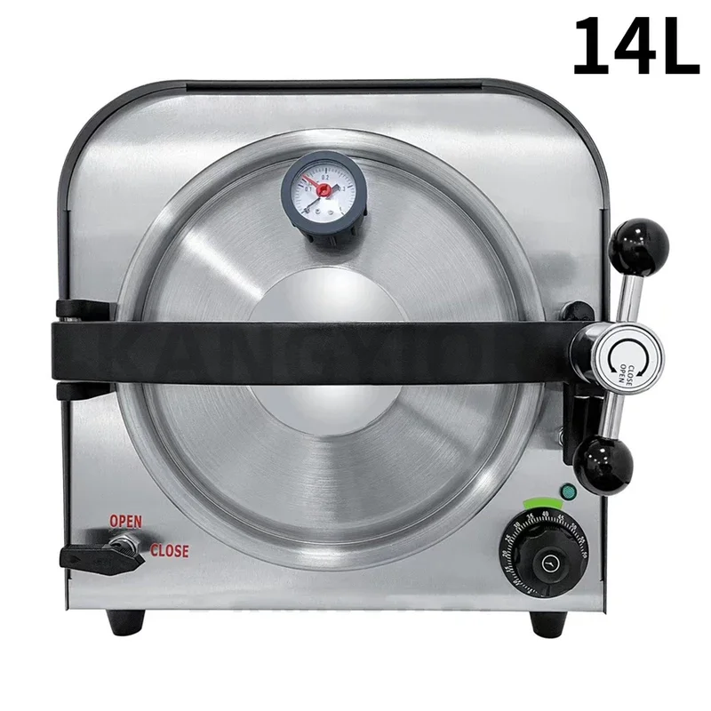 18L Dental Autoclave Vertical Portable Sterilizing Manicure Tool Dry Heat Sterilizer In RU Warehouse