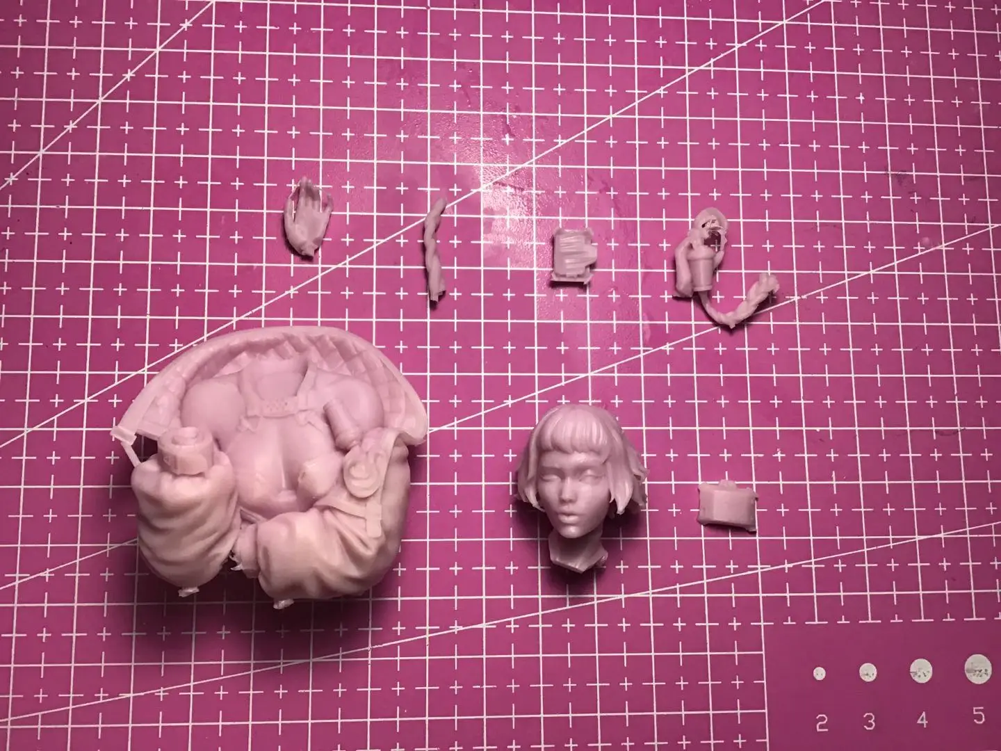 1/10 Resin Model Bust GK, Unassembled and unpainted kit