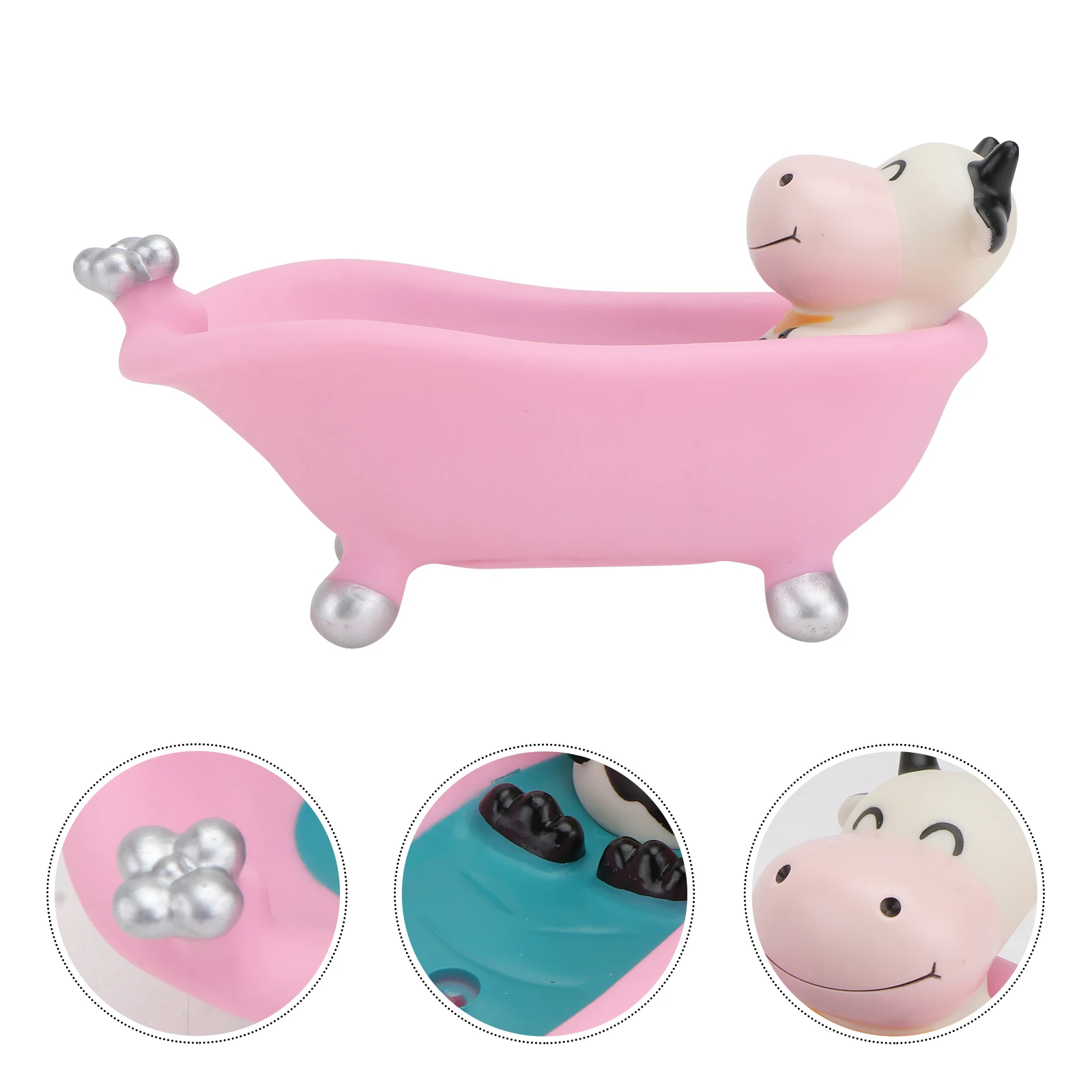 

Cartoon Bathtub Soap Box Case Drainage Dish Drying Tool Korean Version Shape Vinyl Travel Bathroom
