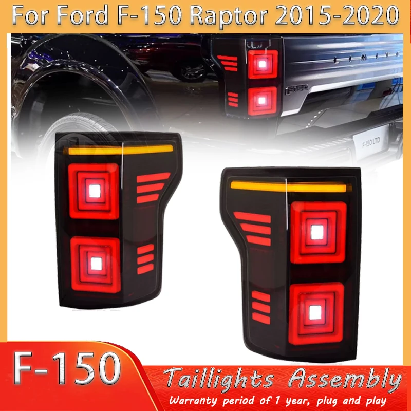 

Car Lights For Ford Raptor F150 Taillights 2015-2021 F-150 LED Tail Lamp Dynamic Turn Signal Light Car Taillights Assembly