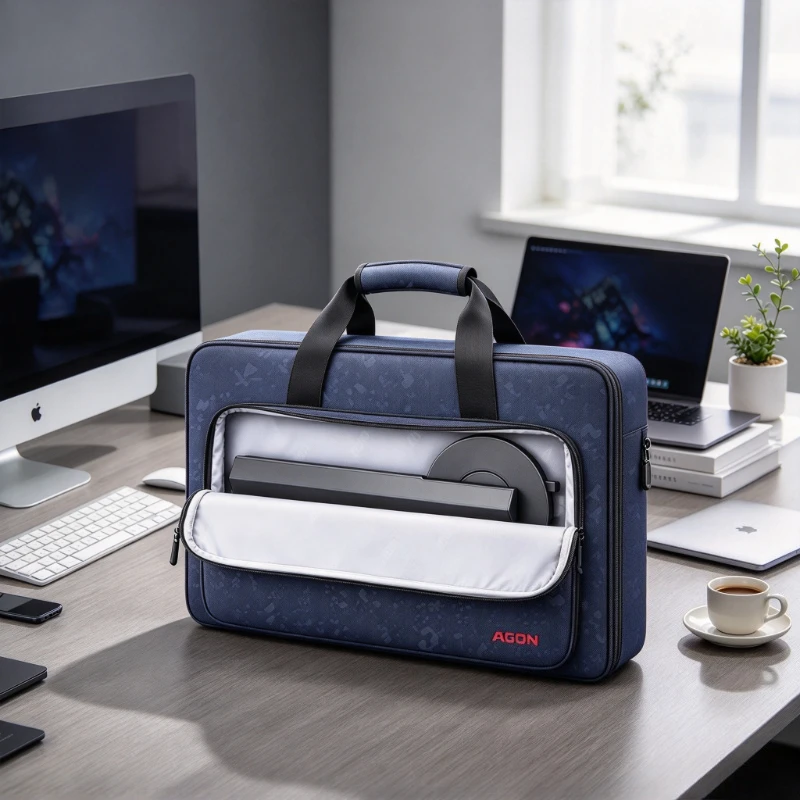 27 Inch Monitor Carrying Bag, Protective Display Screen Case with Shockproof Padding and Waterproof Storage Design