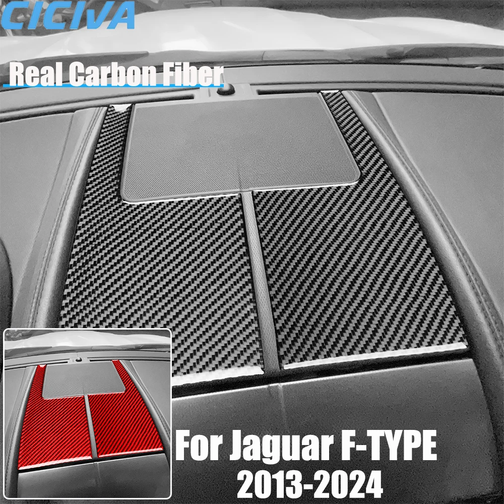 

Real Carbon Fiber Car Accessories Dashboard Vent Cover Soft Sticker For Jaguar F-type 2013 2014 15 16 17 18 19 20 21 22 23 24