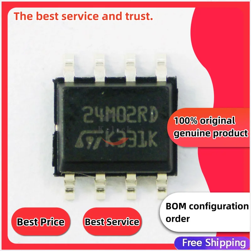 1/10/100/PCS M24M02-DRMN6TP Original genuine M24M02-DRMN6TP SOP-8 2Mbit serial I2C bus EEPROM chip