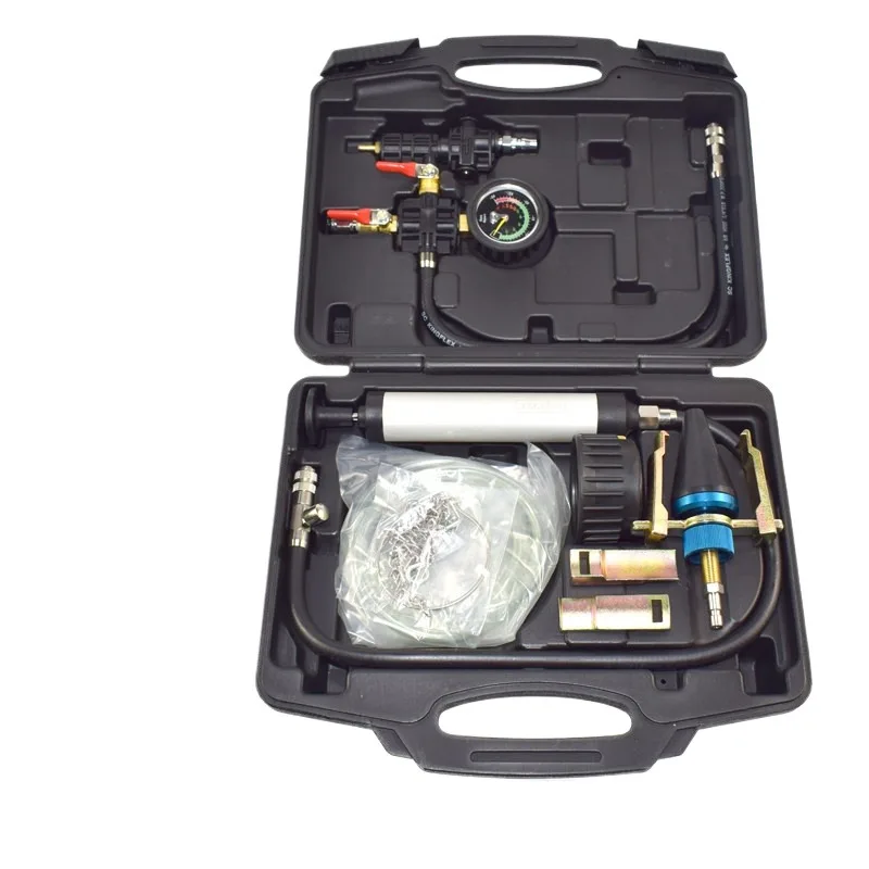 

New Universal Car Water Tank Leak Detector Pressure Gauge Cooling Water Antifreeze Replacement Vacuum Filler Tool