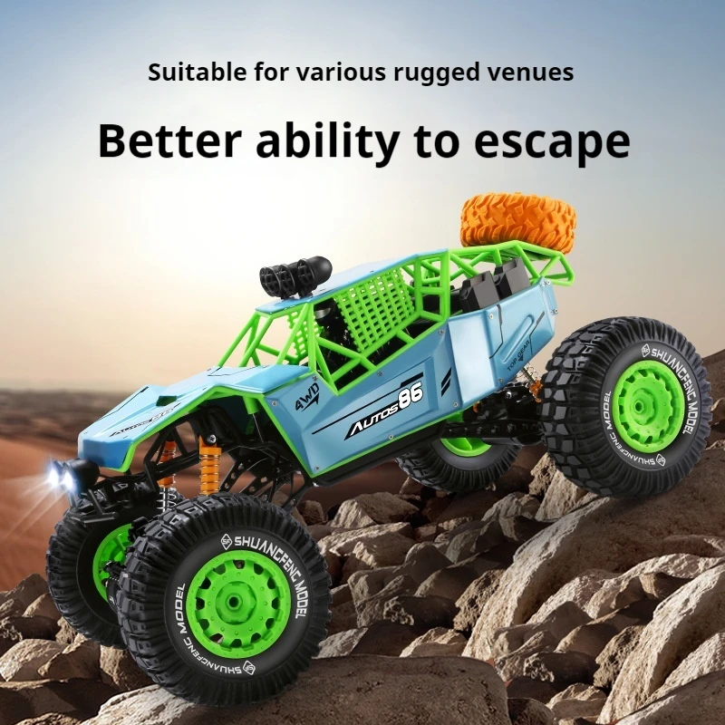 47cm mountain bigfoot 4x4 rc car:1:8 alloy 4WD climbing off-road rc cars, modello di auto telecomandata 2.4G, giocattoli per bambini monster truck