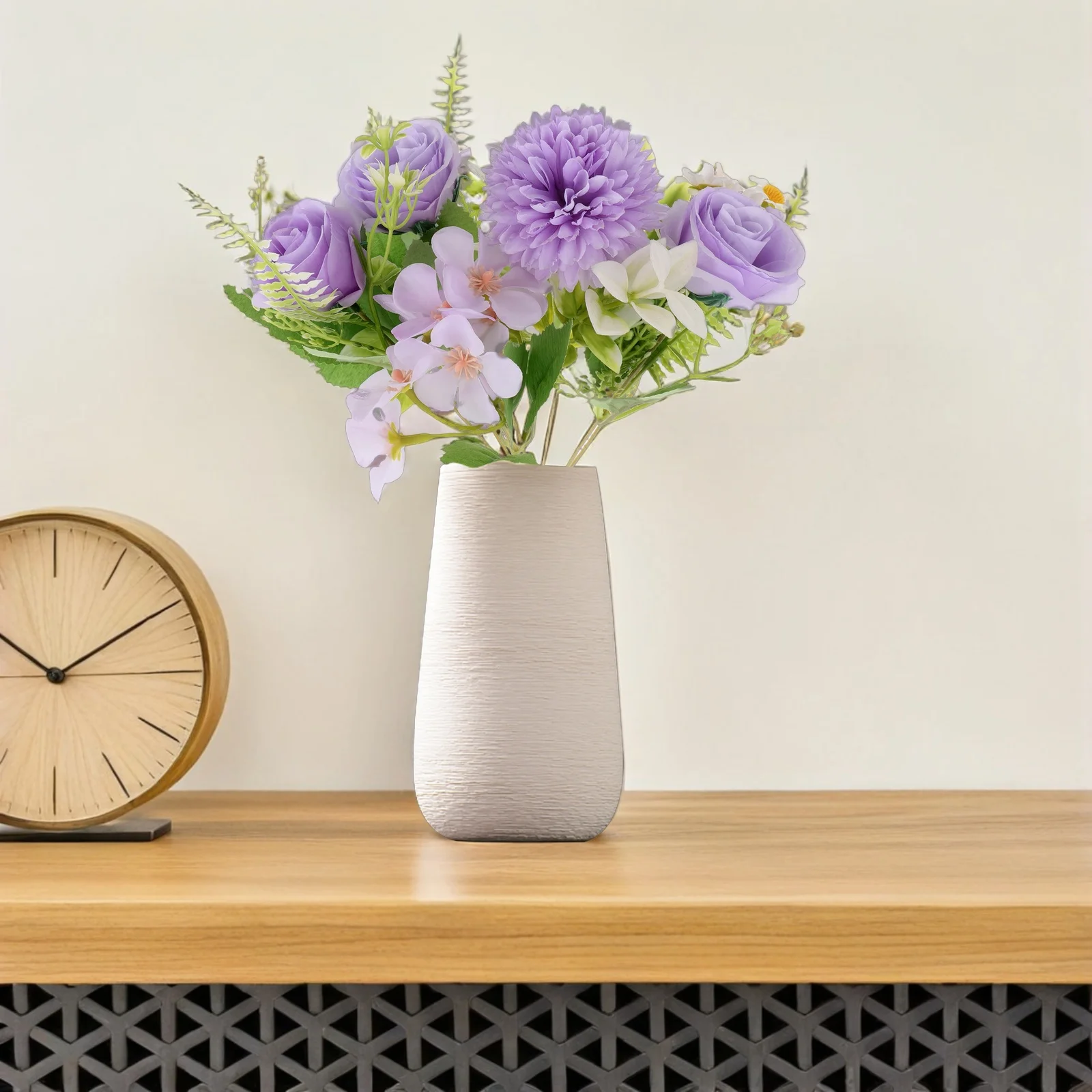 

2Pcs Sophisticated Simulation Rose Bouquet Artificial Floral Arrangements for Home Weddings Events Artificial Rose Bouquet