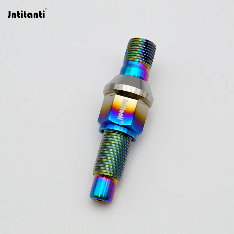 Jntitanti 10.9 grade Gr5 titanium 20pcs wheel stud M14*1.25*78mm & nut M14*1.25*27mm for BMW MINI