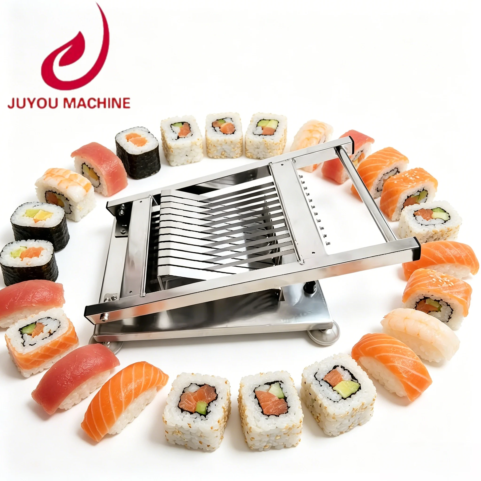 Manual Stainless Steel  Roll Slicer Sushi Cutting Cutter For Home Kitchen