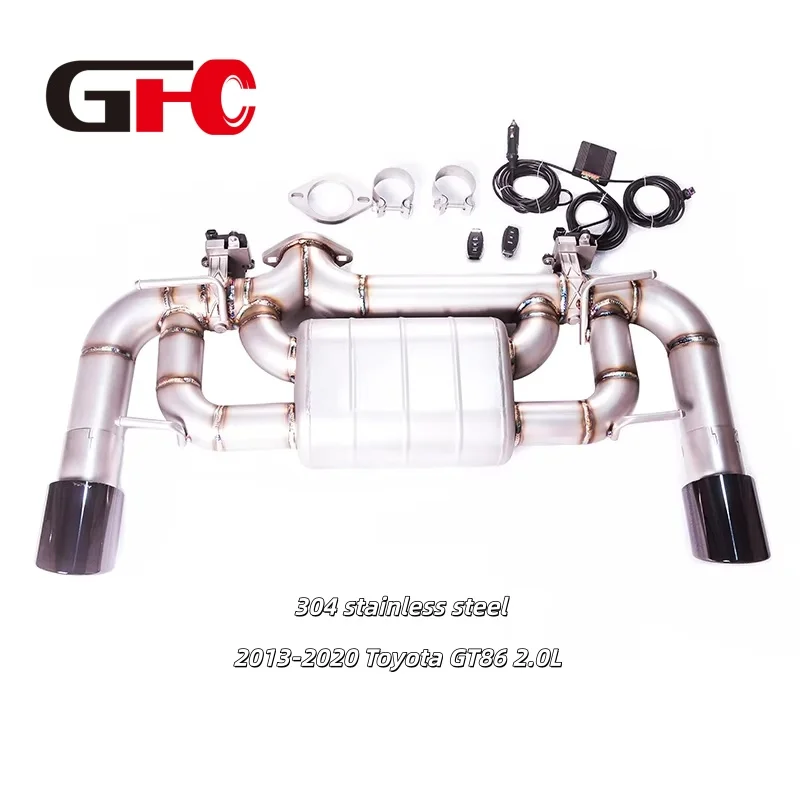 

drain pipe and two exhaust tips high-performance valve exhaust system muffler, For the 2013-2020 Toyota GT86 2.0L