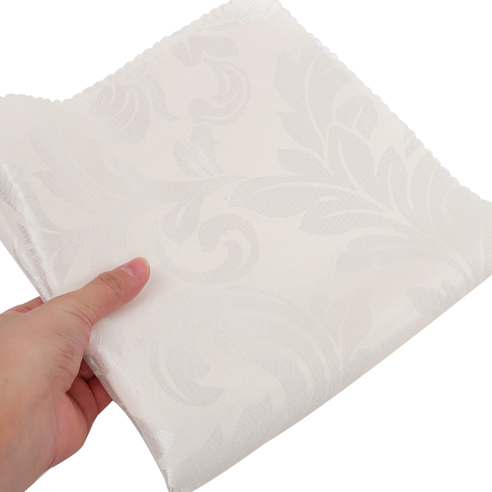 

10Pcs Jacquard Polyester Napkins Soft Reusable Washable Cloth Napkins for Hotels Restaurants Weddings Party Dinner